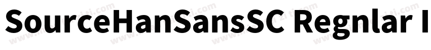 SourceHanSansSC Regnlar Identity H字体转换